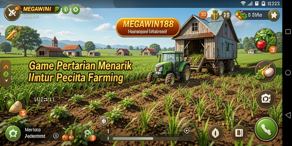 Gameplay seru MEGAWIN188 dengan berbagai kegiatan pertanian.
