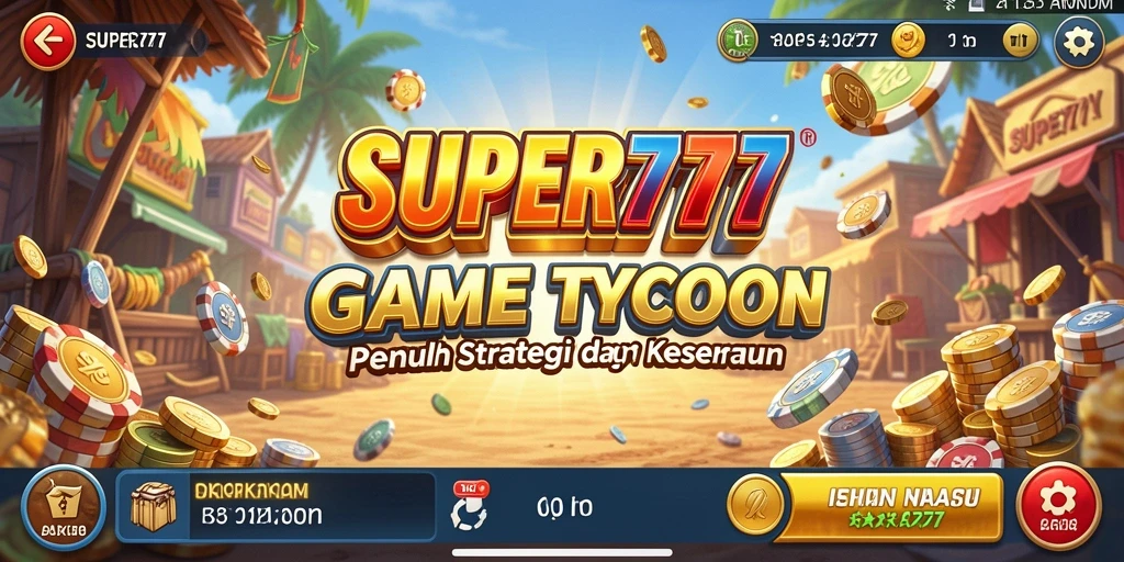 Screenshot gameplay SUPER777 yang menunjukkan keseruan membangun bisnis Tycoon.