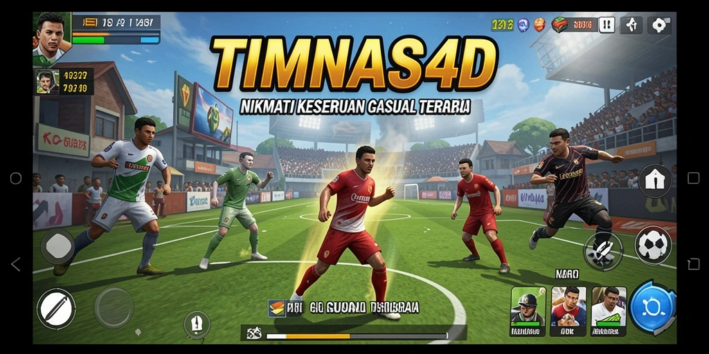 Tampilan screenshot dari gameplay seru TIMNAS4D.